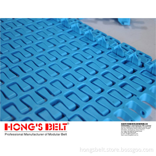 Packaging Industry Turning Modular Conveyor Belt with
